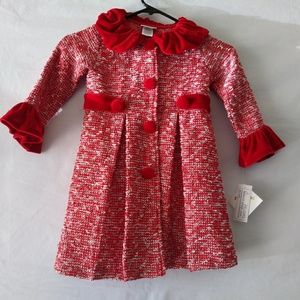 $74 Size 4T BLUEBERI GOLD Infant Girls Party dress